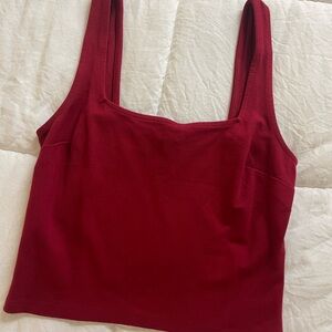 Express Deep Red Tank Top